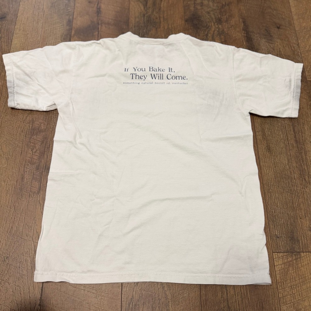 Anvil Something Natural Nantucket T-Shirt Mens Small White - Picture 2 of 13